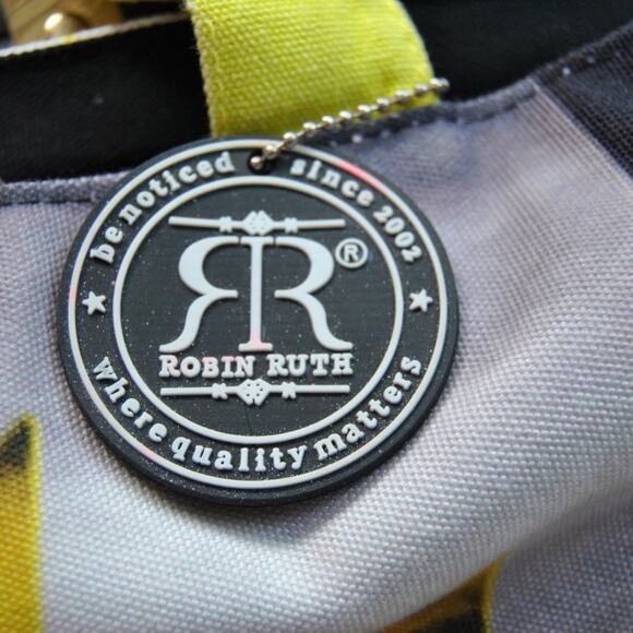 Robin Ruth Canada Shoulder Bag Black Yellow - Picture 5 of 8